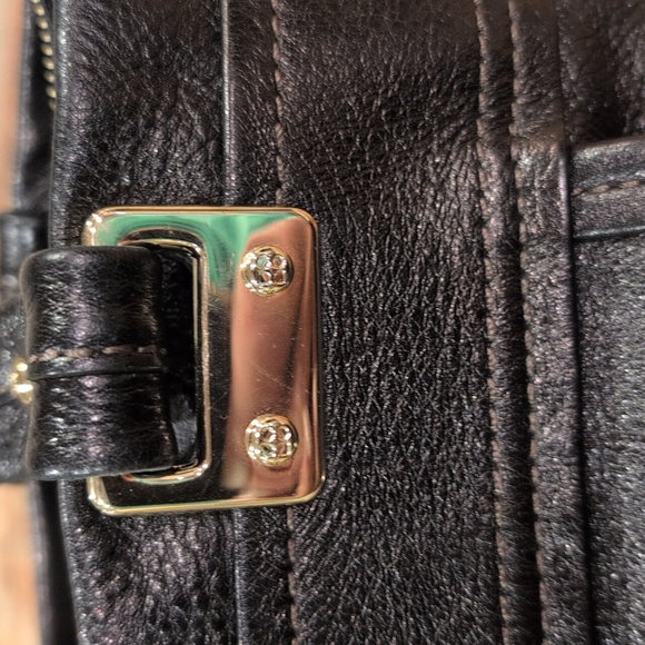 Kate Spade EUC Black Pebbled Leather Bag With gold Hardware - Picture 8 of 12